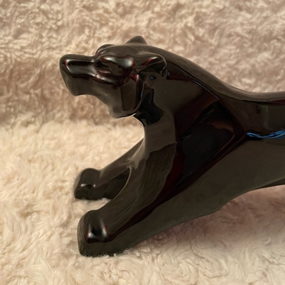 RARE Giftcraft Japan VintageBlack Jaguar/Panther Ceramic in Like New Condition - Picture 3 of 13